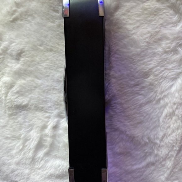 Atomic Radio Controlled Digital Desk Clock Woodgrain Silver Battery Operated - Picture 4 of 7